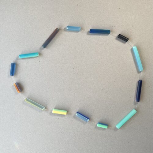 Necklace mixed colour rods